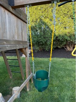 Eastern Jungle Gym Heavy-Duty High Back Full Bucket Toddler Swing Seat |