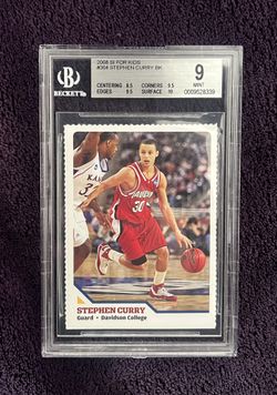 2008 Stephen Curry RC Rookie Mint BGS 9 Sports Illustrated SI For Kids #304
