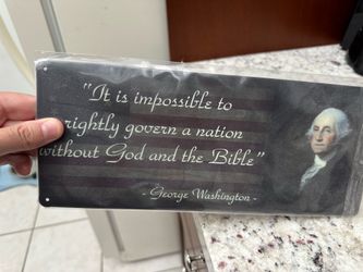 Tin of President Washington