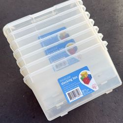 Set Of 7 Modular Stacking Box With Lid 