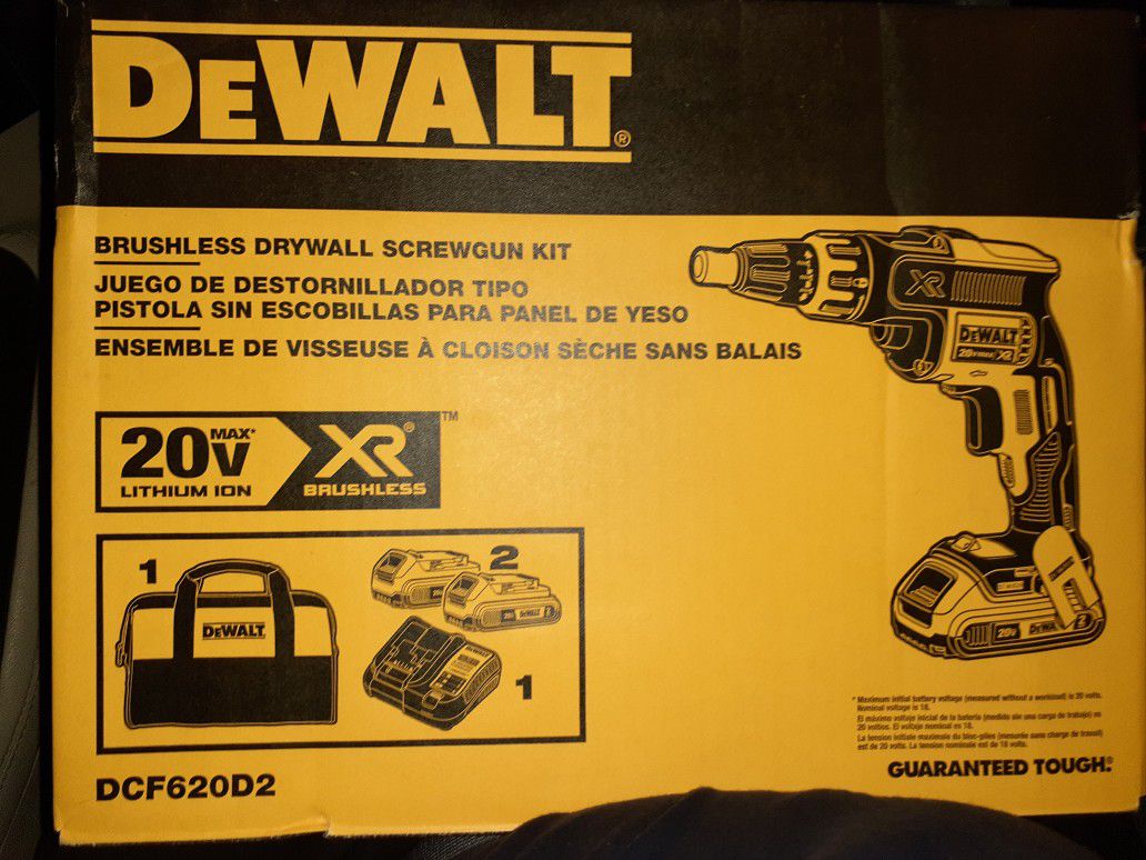 Dewalt Brushless Drywall Screwgun kit