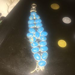 Turquoise bracelet 925 silver