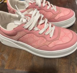 Pink Gucci shoes only worm 3 times