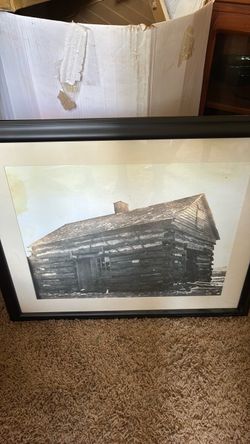 Rustic picture with frame