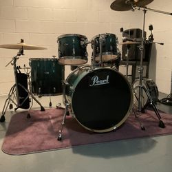 Pearl Vision Birch 5 Pc Drum Set. $599  obo.