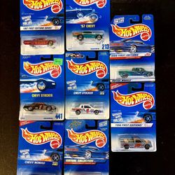 Hot Wheels Chevy Lot – 1990s First Editions + Classic Castings – Sealed  