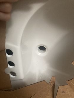 31x19 White Vanity Sink Top