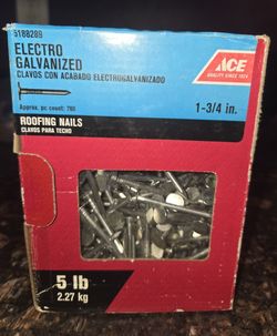 GALVANIZED ROOFING NAILS  *NEW 5 lb BOX*