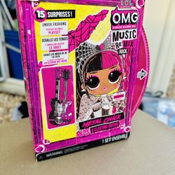 LOL Surprise Omg Remix Rock Metal Chick Fashion Doll with 15 Surprises