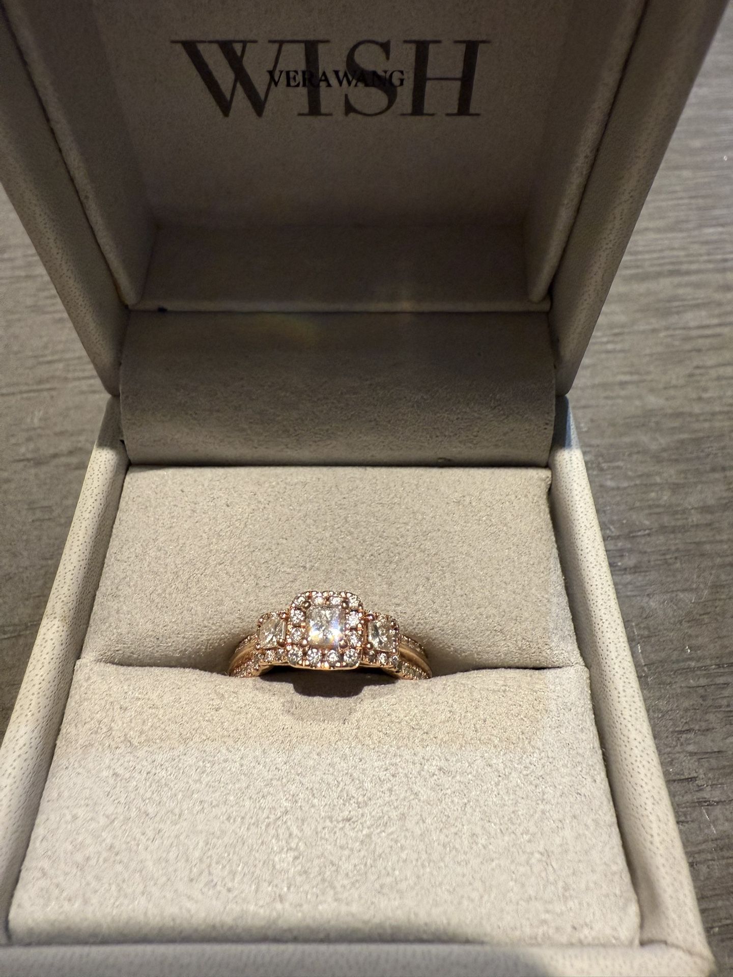 Vera Wang WISH Ring 1 ct tw Diamonds 14K Rose Gold