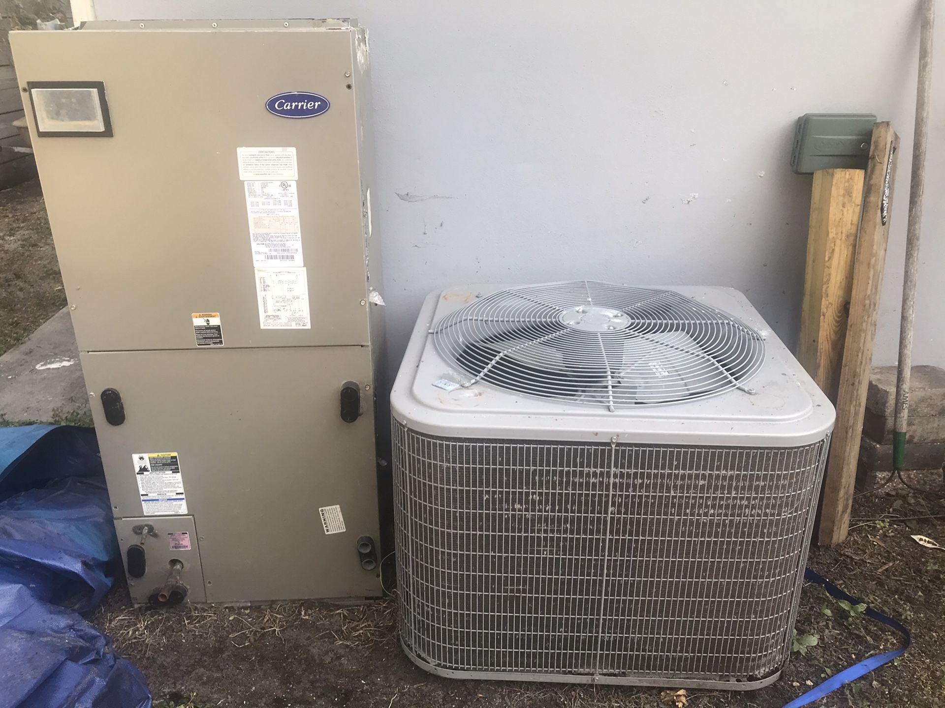 Carrier 3 Ton 16 SEER Residential Air Conditioner Condensing Unit & Air
