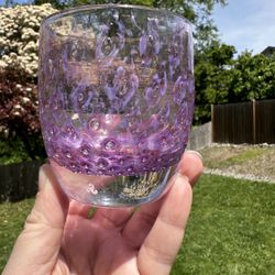 Glassybaby Lady Purple Bubble Candle Holder