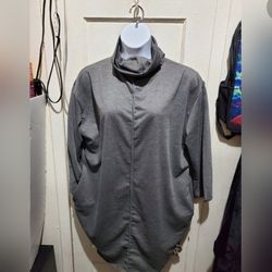 Women Cowlneck Fleece Size L