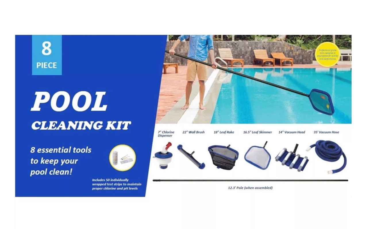 8-Piece Pool Cleaning Kit