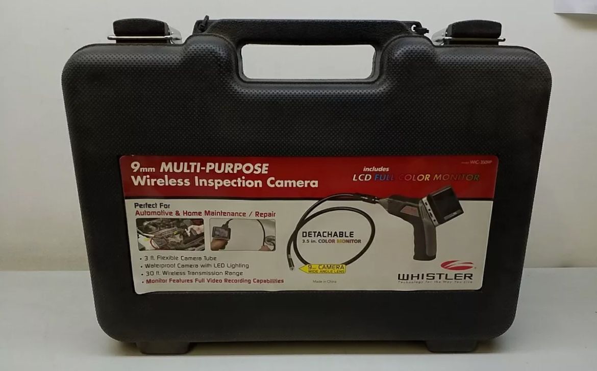 Whistler 9mm Multi-Purpose Inspection Camera + Color Monitor Wide Lens WIC-3509P