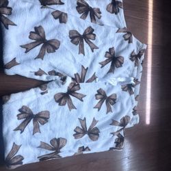 Brown Bows pajamas Pants 