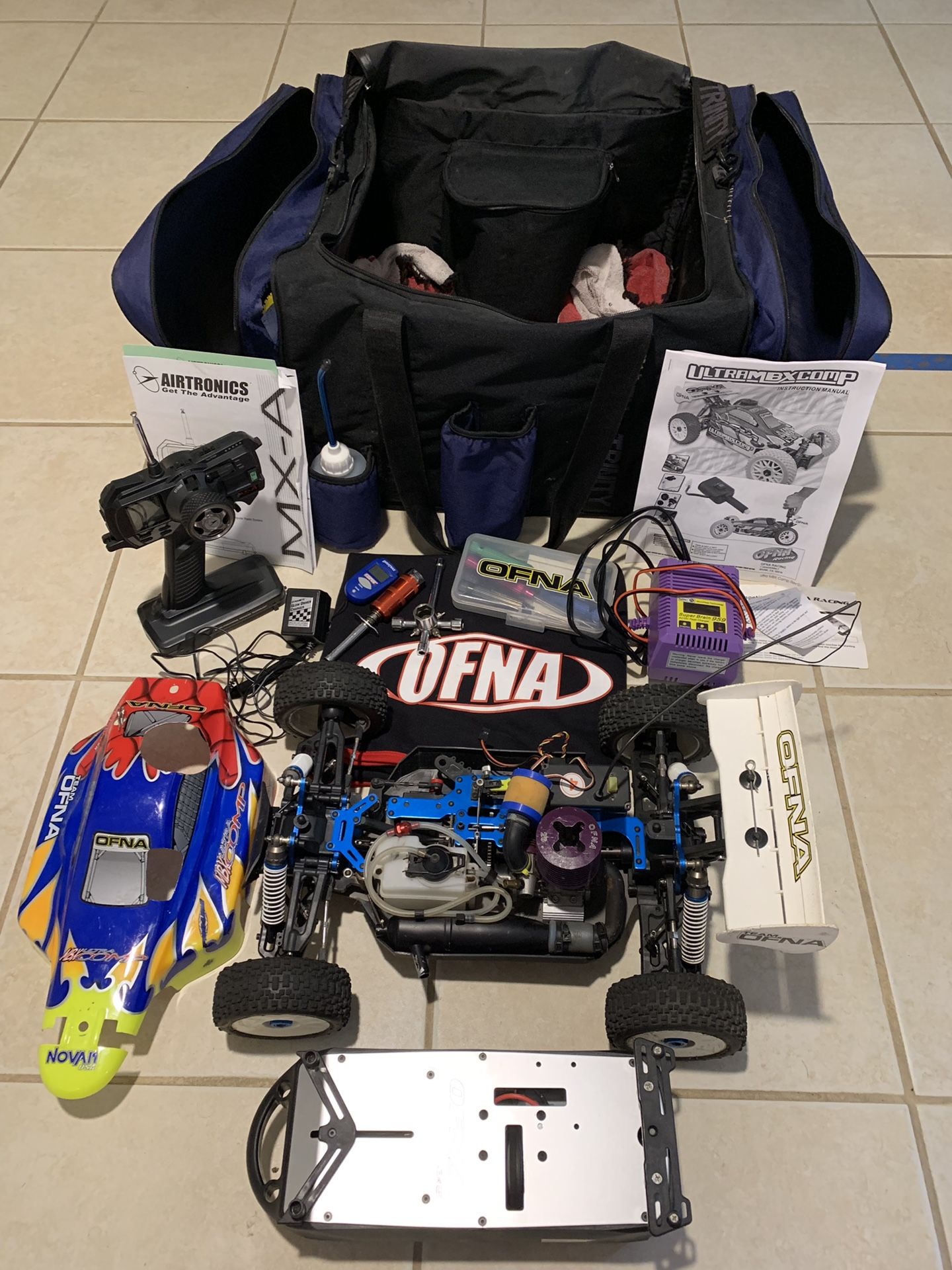 OFNA Ultra MBX Comp 1/8 Nitro Buggy with Many Extras