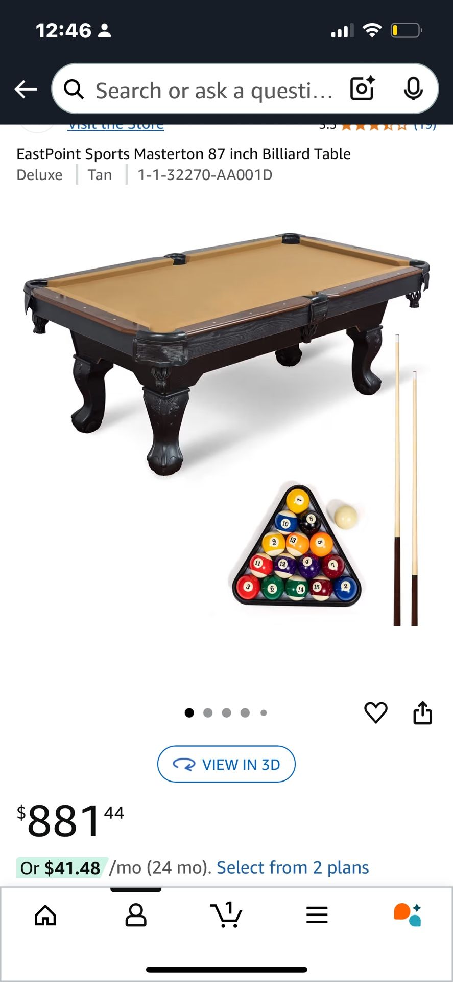 Pool table And Accoutrements $550 Or Best Offer