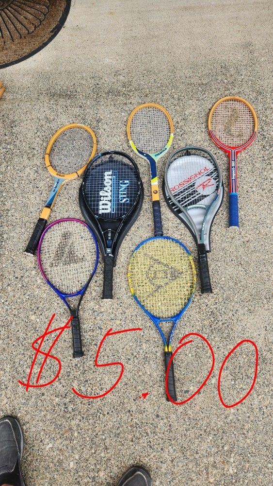 Tennis Rackets  $5.00 Each