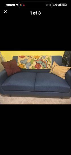 Blue sofa