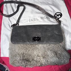 MICHAEL Michael Kors Long Strap Rabbit Fur