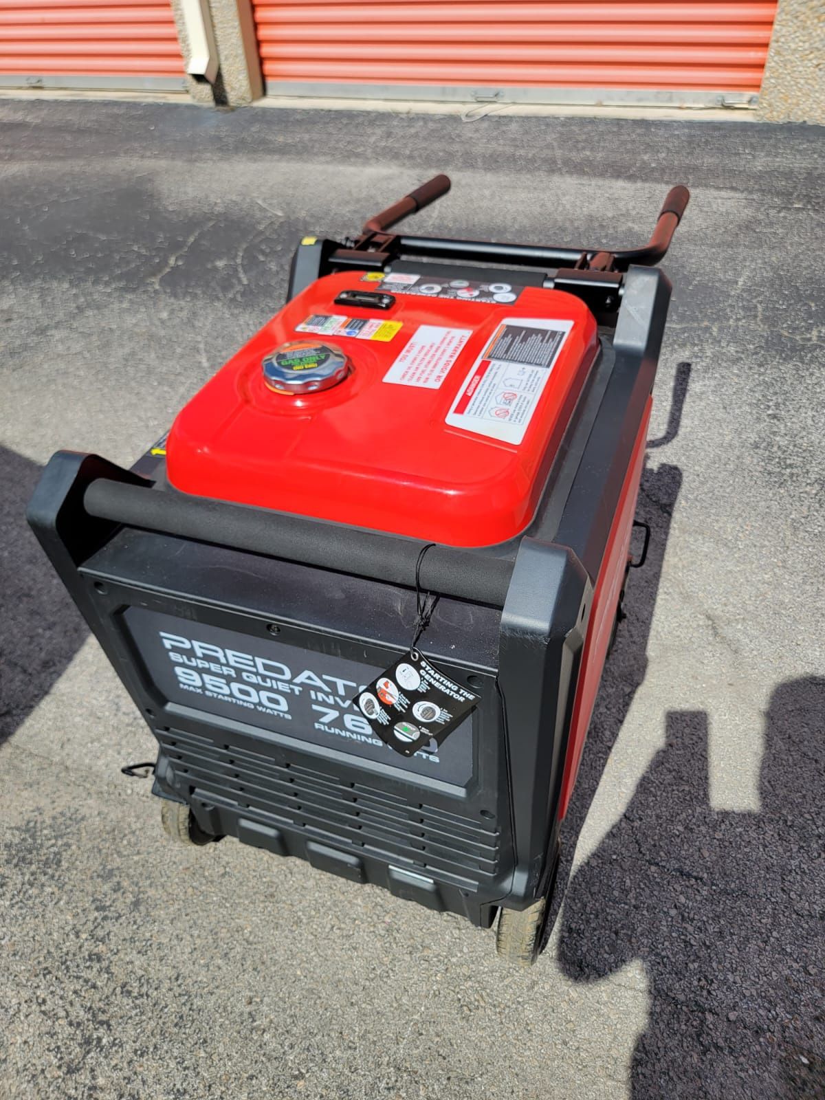 PREDATOR 9500 Watt SUPER QUIET Inverter Generator with CO SECURE