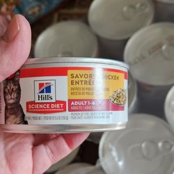 Cat Food- Hills Science Diet savory Chicken Adult. 23 Cans