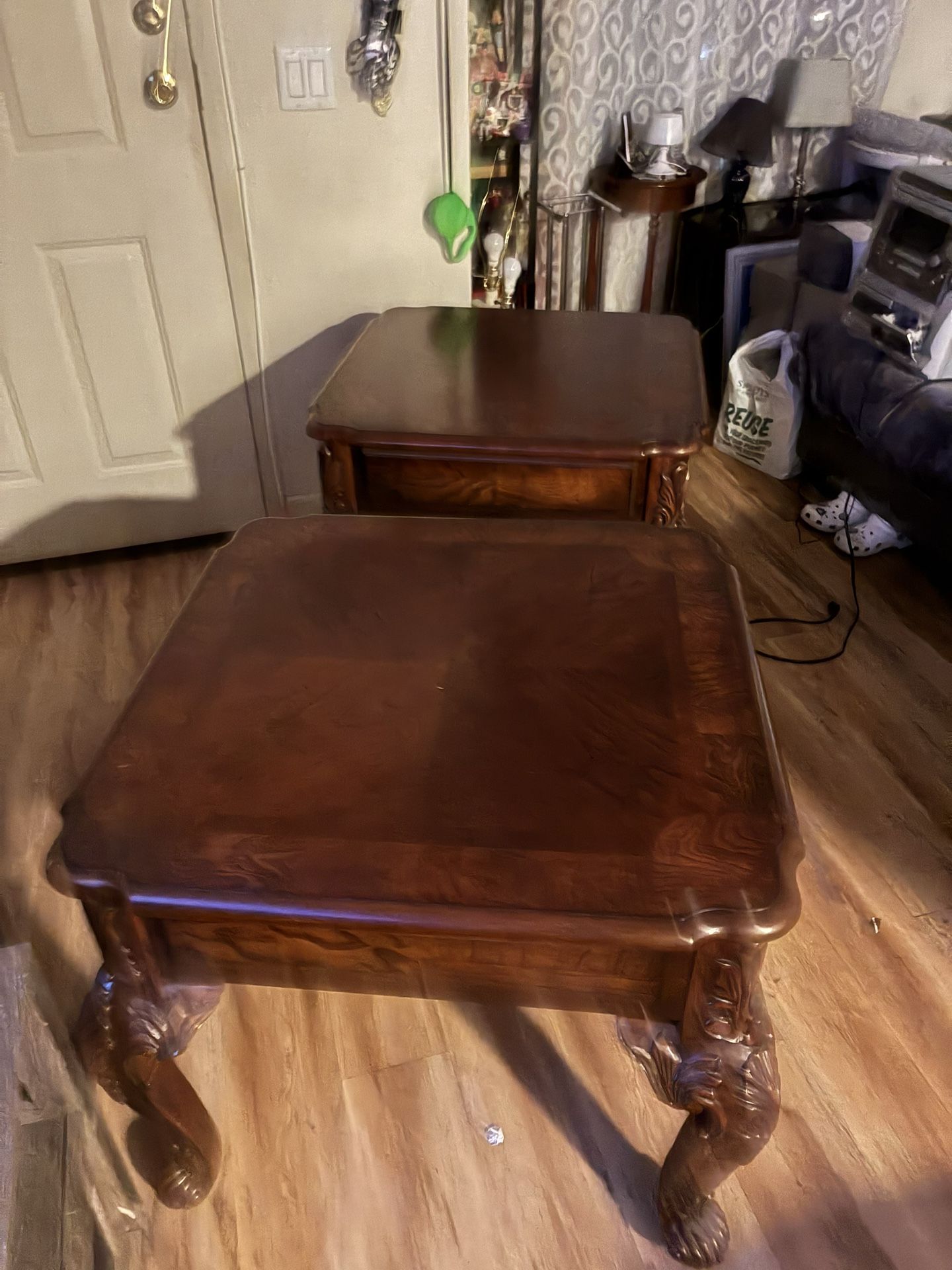 Beautiful Pair Of Antique End Tables