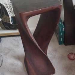 African Carved end tables