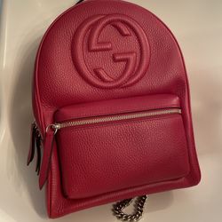 Red Gucci Backpack