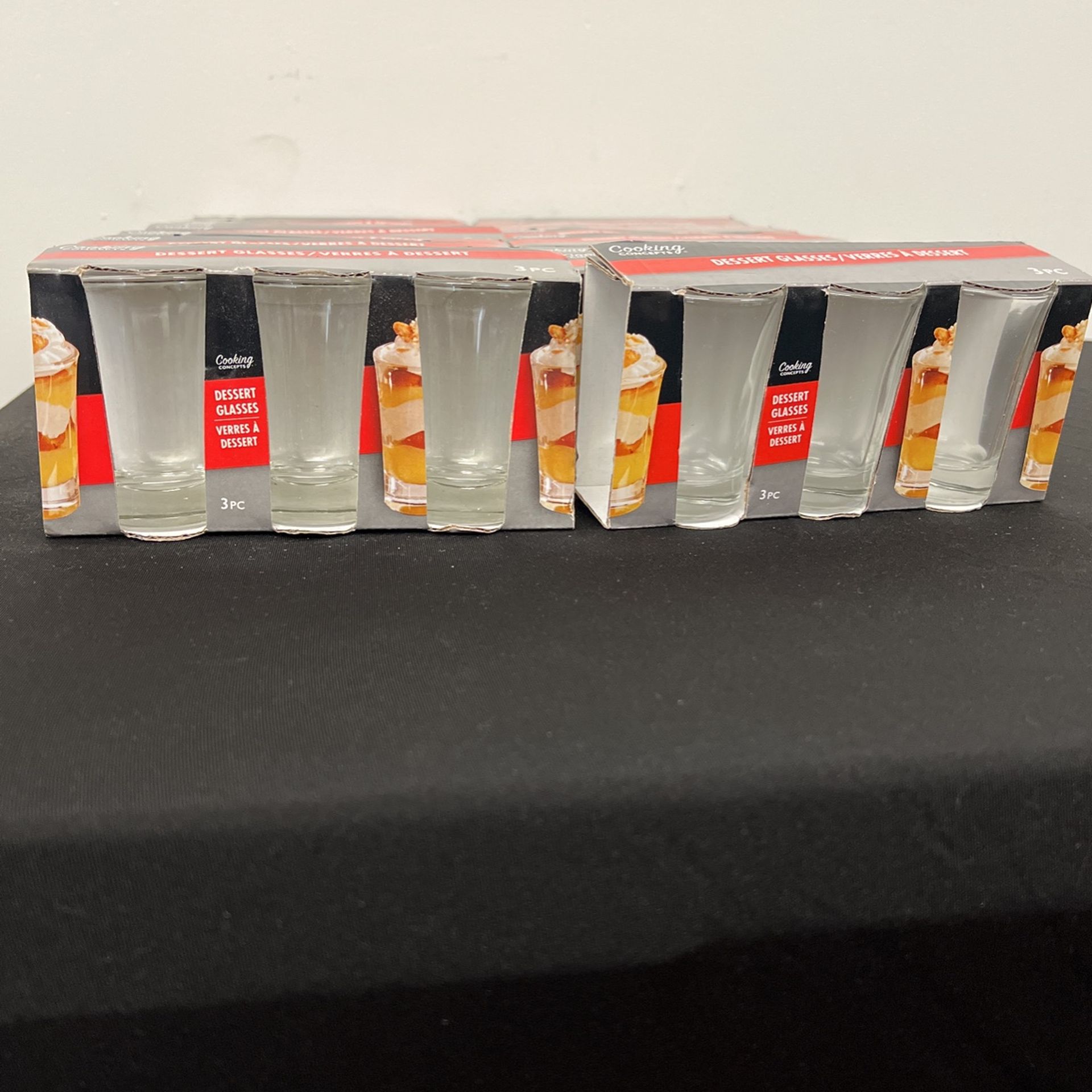 Dessert/Shot Glasses 18 Packs Of 3