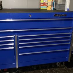 54" 11-Drawer Double-Bank Masters Series Roll Cab Royal Blue