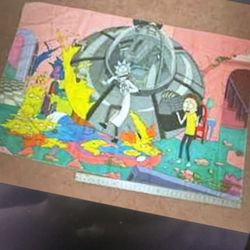 New Simpsons Rick Morty Fabric Tapestry Room Decor
