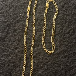 10k real solid gold Figaro set