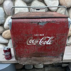 Vintage Antique Coca Cola Ice Drink Soda Cooler 1950's