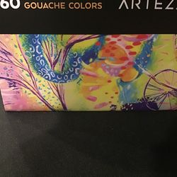 ARTEZA Gouache Paint ,Set 60,
