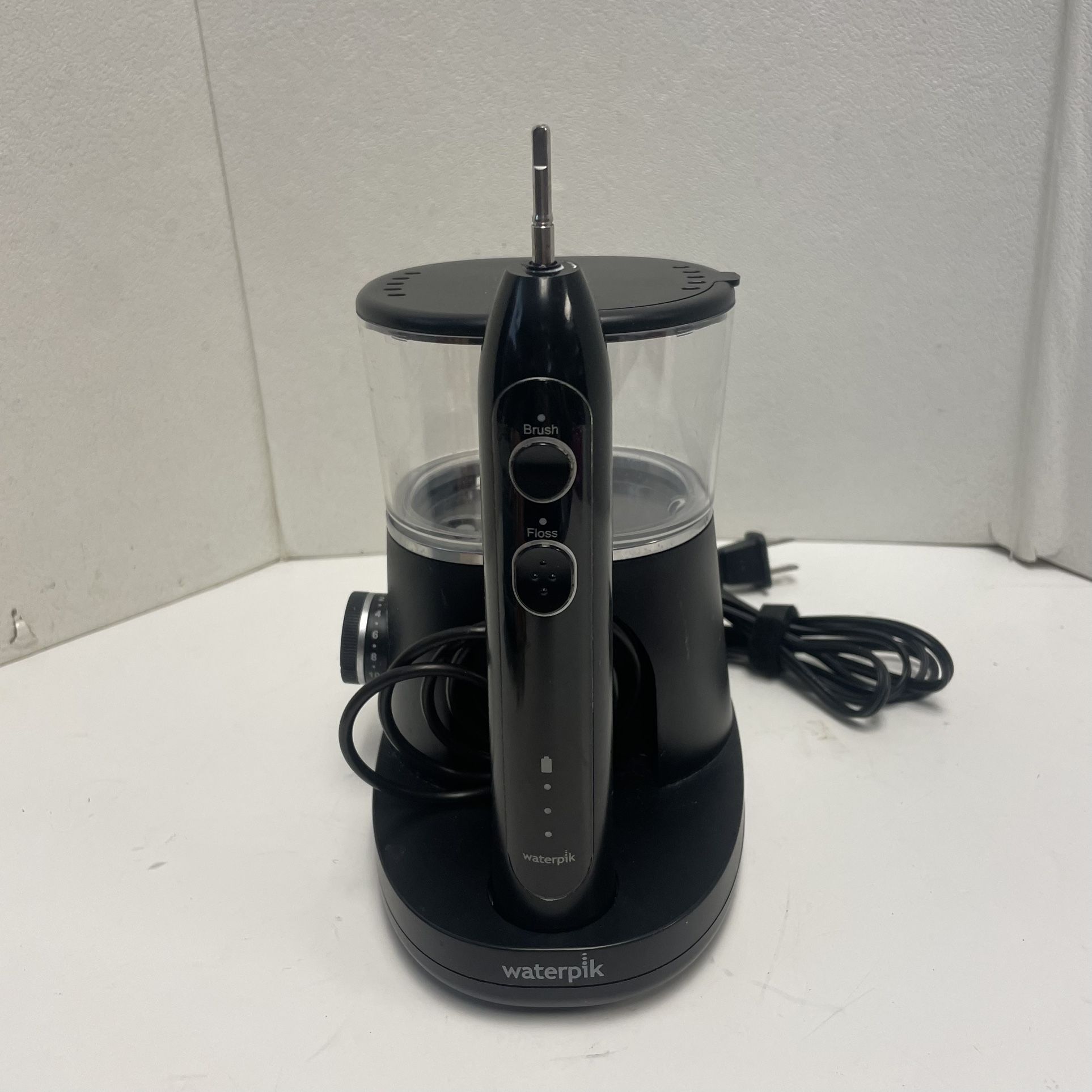 Waterpik Sonic-Fusion Flossing Electric Toothbrush - SF01W - Black - Tested