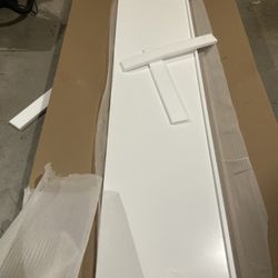 Frost white shaker refrigerator return panel