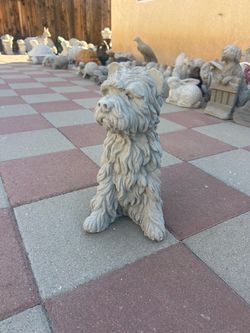 New Dog Made Out Of Cement
