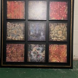 Colorful Print 35 In.² Good Condition 