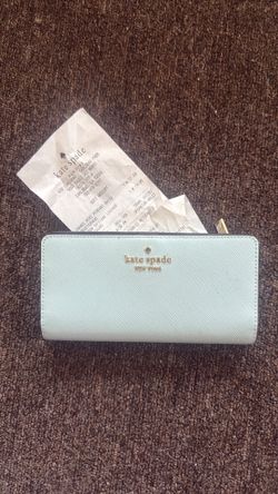 Kate Spade slim wallet BRAND NEW baby blue color