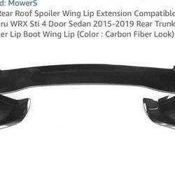 2015–2021 Subaru WRX / STI 4-door sedan.