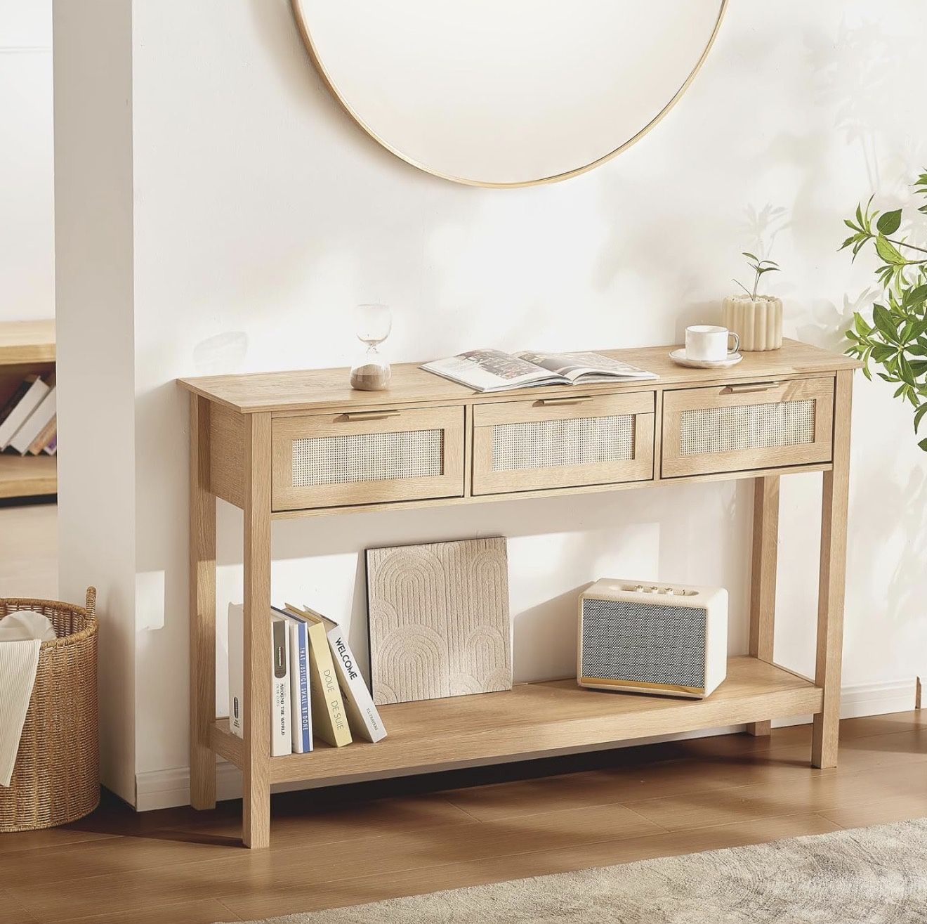 Rattan Entry / Console Table