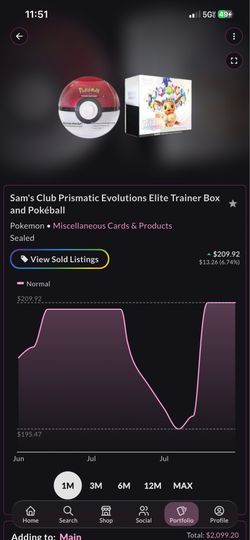 Sam's Club Prismatic Evolutions Elite Trainer Box and Pokéball