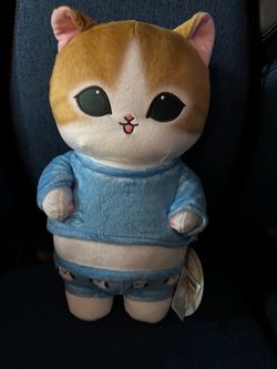 Mofusand Pajama Meow Big Blue Plush
