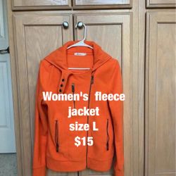 Women's  fleece  jacket (size L)  -  $15
