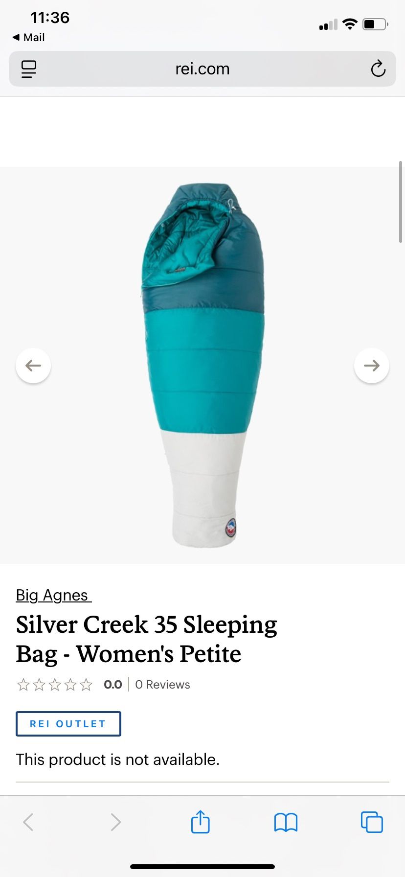 REI Petite Sleeping Bag