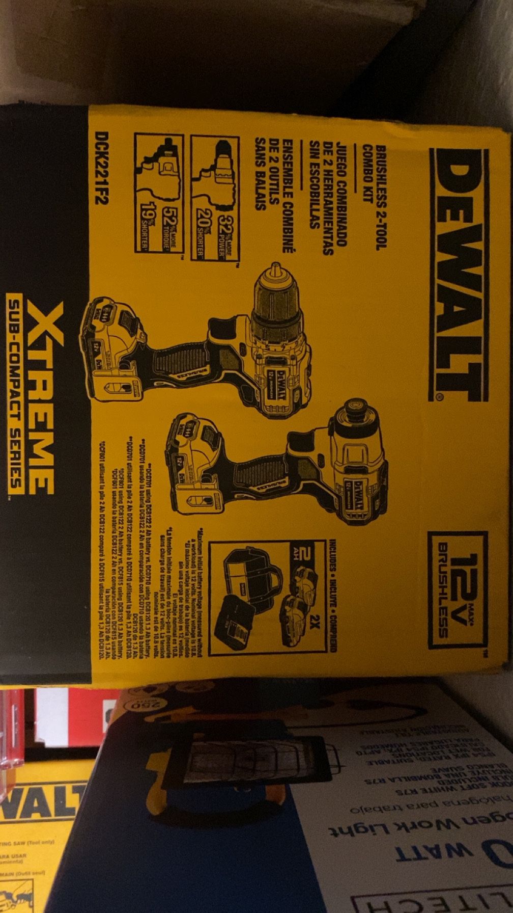 Dewalt Brushless 2 Tool Combo Kit 