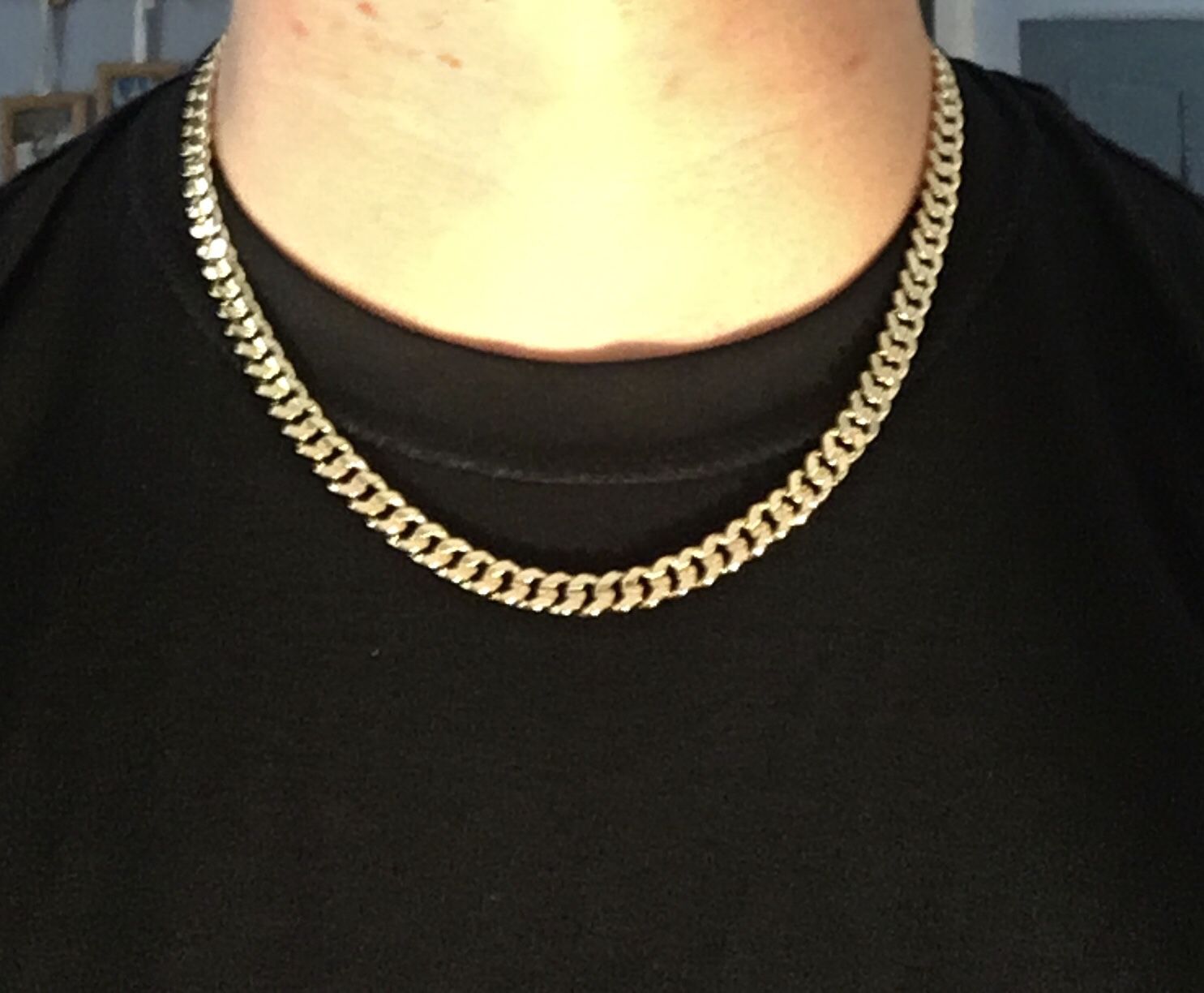 Gold Chain Cuban Link 20in 7mm
