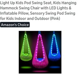 OIYUE light up kids pod swing